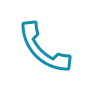 Icono de teléfono azul